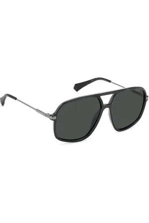 Polaroid Unisex, Accessoires, Gris, Taille: ONE Size Lunettes de Soleil Grises à Double Pont Polarisées