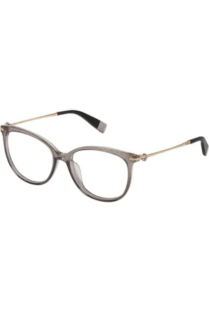 Furla Femme, Accessoires, Gris, Taille: ONE Size Lunettes à monture en plastique gris