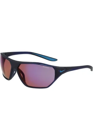Nike Unisex, Accessoires, Bleu, Taille: ONE Size Lunettes de Soleil Bleues avec Filtre et Monture Injectée