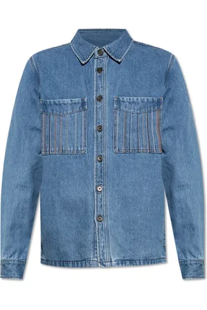 Paul Smith Homme, Vestes, Bleu, Taille: 2XL Veste en jean avec poches