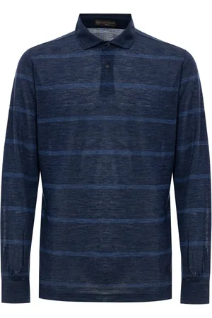 corneliani Homme, Tops, Bleu, Taille: L Polo à Manches Longues