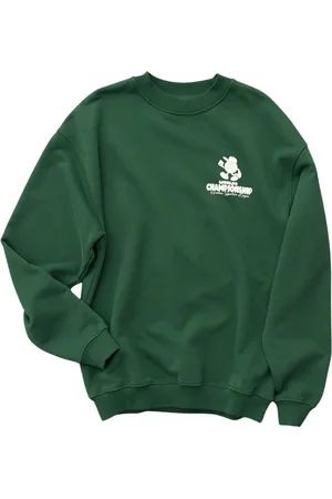 Goodies Sportive Homme, Sweatshirts et sweats à capuche, Vert, Taille: S Sweat Championship Crewneck Streetwear Vert