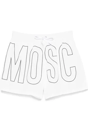 Moschino Homme, Maillots de bain, Blanc, Taille: S Maillot de bain blanc pour homme Ss25