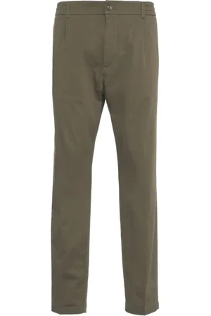 CRUNA Homme, Pantalons, Vert, Taille: M Pantalon Vert Tapered Fit Mitte