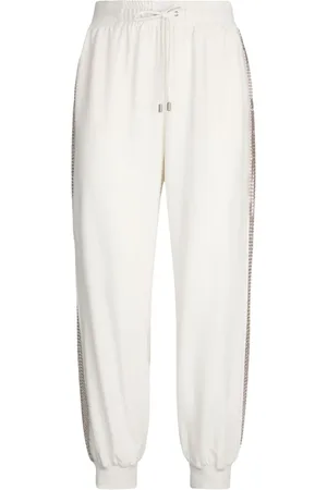 Liu Jo Femme, Pantalons, Blanc, Taille: 38 FR Pantalon Blanc et Gris