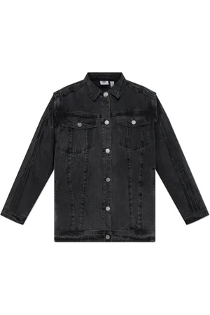 adidas Femme, Vestes, Noir, Taille: 44 FR Veste en denim de style oversize