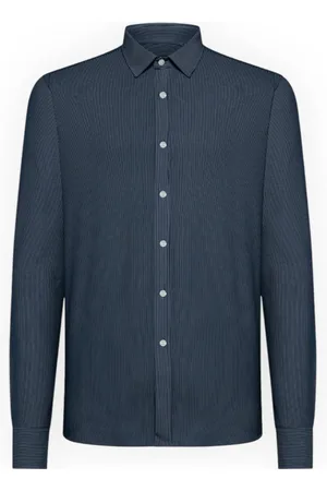 RRD Homme, Chemises, Bleu, Taille: M Chemise Oxford Ouverte Jaquard