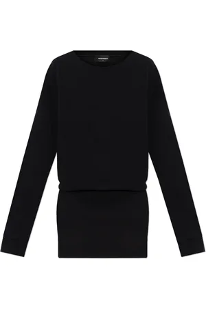 Dsquared2 Femme, Robes, Noir, Taille: 40 FR Robe à Manches Longues