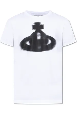 Vivienne Westwood Homme, Tops, Blanc, Taille: L T-shirt avec logo