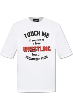 Dsquared2 Homme, Tops, Blanc, Taille: 3XL T-shirt avec Logo