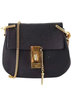 Chloé Femme, Pre-owned, Noir, Taille: ONE Size Pre-owned Cuir sacs-ports-paule