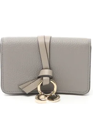 Chloé Femme, Pre-owned, Gris, Taille: ONE Size Pre-owned Cuir petite-maroquinerie