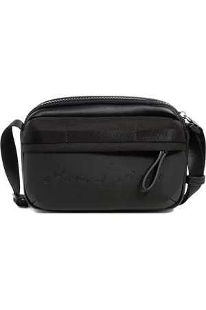 Armani Exchange Homme, Sacs, Noir, Taille: ONE Size Sac Bandoulière Élégant avec Sangle Réglable