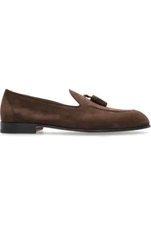 BRIONI Homme, Chaussures, Brun, Taille: 45 EU Chaussures en daim Type mocassins à glands