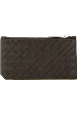 Bottega Veneta Homme, Accessoires, Brun, Taille: ONE Size Porte-cartes en Cuir Marron Accessoires