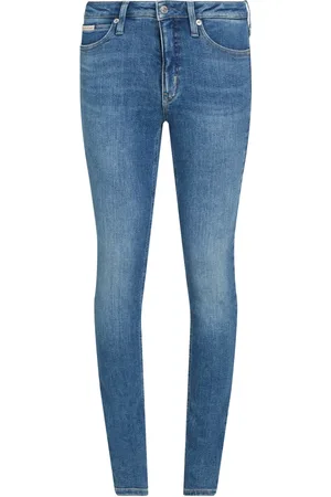 Calvin Klein Femme, Jeans, Bleu, Taille: W28 Jean Évasé Skinny Bleu