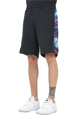 Australian Homme, Shorts, Noir, Taille: 2XL Shorts sportifs noirs avec bandes contrastées