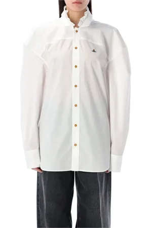 Vivienne Westwood Femme, Blouses et Chemises, Blanc, Taille: 40 FR Maillot de Football à Volants
