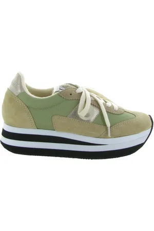 No Name Femme, Chaussures, Vert, Taille: 37 EU Chaussures City Run Jogger en daim