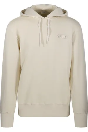 Autry Homme, Sweatshirts et sweats à capuche, , Taille: L Sweat à Capuche en Jersey Crème