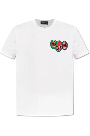Dsquared2 Homme, Tops, Blanc, Taille: L T-shirt Imprimé
