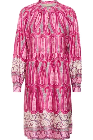 Cream Femme, Robes, Rose, Taille: 36 FR Robe Rose Paisley Border