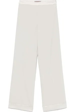 D.EXTERIOR Femme, Pantalons, Gris, Taille: 42 FR Pantalon Vert Élégant