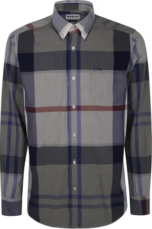 Barbour Homme, Chemises, Gris, Taille: M Chemise ajustée pour hommes