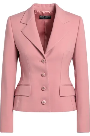 Dolce & Gabbana Femme, Vestes, Rose, Taille: 38 FR Veste à un bouton
