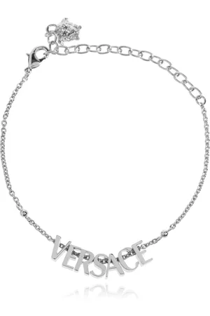 VERSACE Unisex, Accessoires, Gris, Taille: ONE Size Bracelet en laiton avec logo