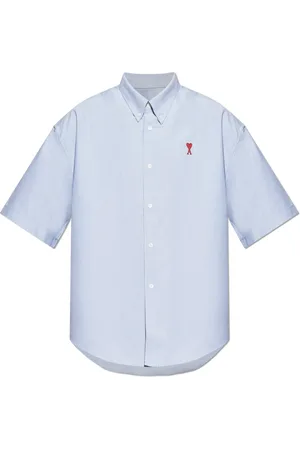 Ami Homme, Chemises, Bleu, Taille: S Chemise à manches courtes