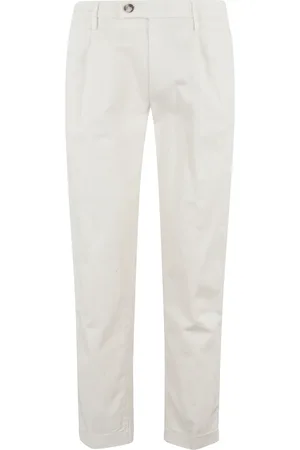 RE-HASH Homme, Pantalons, Blanc, Taille: W31 Collection de Barrettes Élégantes