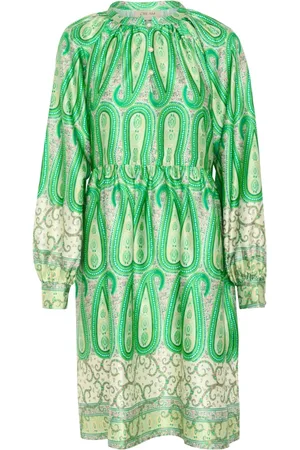 Cream Femme, Robes, Vert, Taille: 36 FR Robe Verte Paisley Border