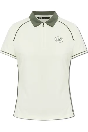 EA7 Femme, Tops, , Taille: 42 FR Polo avec Logo Imprimé