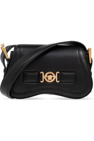 VERSACE Homme, Sacs, Noir, Taille: ONE Size Sac à bandoulière en cuir