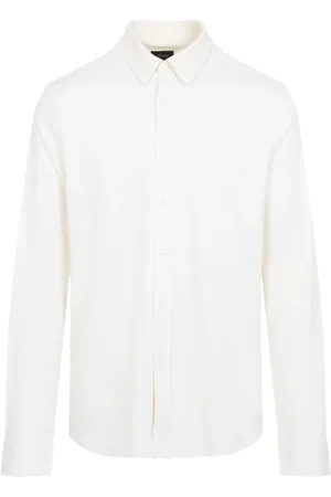 BRIONI Homme, Chemises, Blanc, Taille: XL Chemise de Luxe en Soie Nude Neutrals