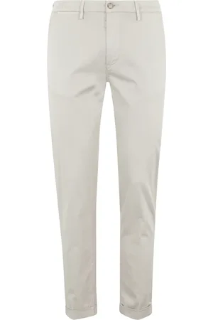 RE-HASH Homme, Pantalons, , Taille: W38 Pantalon Chinolino Élégant avec Revers