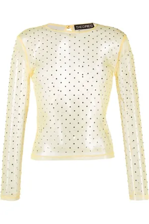 SIEDRES Siedrés, Femme, Tops, Jaune, Taille: 38 FR Desta Jaune Accessoire de Mode Élégant