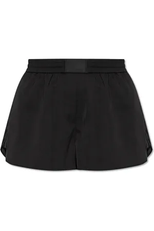 Helmut Lang Femme, Shorts, Noir, Taille: 40 FR Shorts avec logo