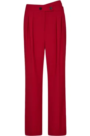 Co`Couture Femme, Pantalons, Rouge, Taille: 36 FR Pantalon Large Élégant