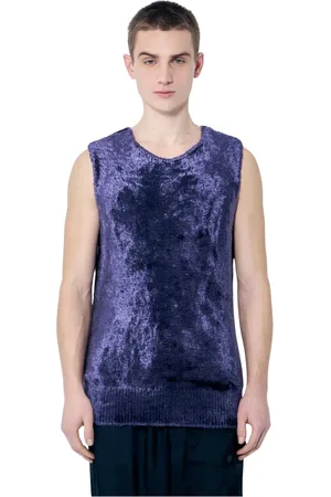 DRIES VAN NOTEN Homme, Tops, Violet, Taille: S Haut en Tricot Moelleux