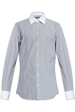 Dolce & Gabbana Homme, Chemises, Bleu, Taille: 3XL Chemise à rayures
