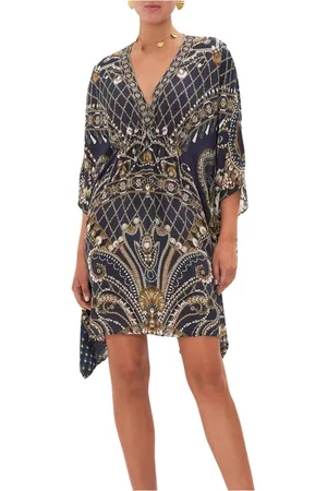 Camilla Femme, Robes, Multicolore, Taille: ONE Size Caftan en soie Duke Dance
