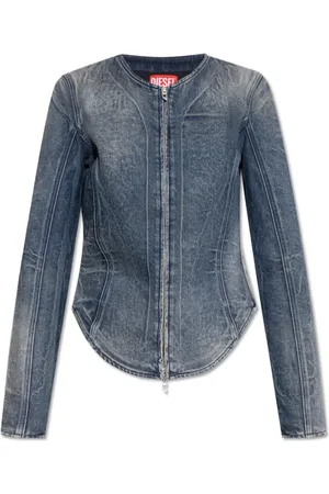 Diesel Femme, Vestes, Bleu, Taille: 36 FR Veste en jean