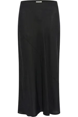 Part Two Femme, Jupes, Noir, Taille: 44 FR Jupe Noire à Taille Élastique