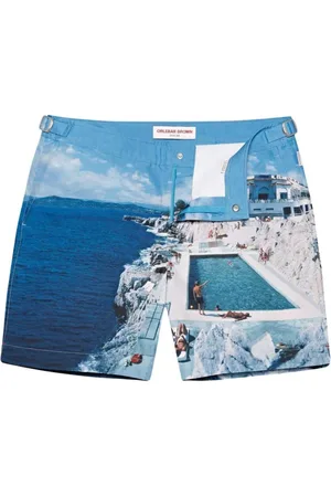 Orlebar Brown Homme, Maillots de bain, Bleu, Taille: W33 Short de Bain Classique Bulldog