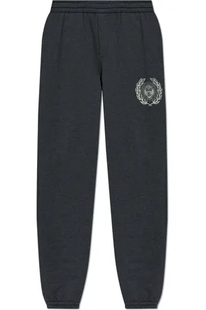 Dolce & Gabbana Homme, Pantalons, Gris, Taille: L Pantalon de survêtement avec logo imprimé