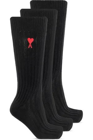 Ami Homme, Sous-vêtements, Noir, Taille: S Chaussettes 3-pack