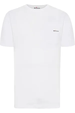 Kiton Homme, Tops, Blanc, Taille: XL T-shirt blanc avec poche poitrine