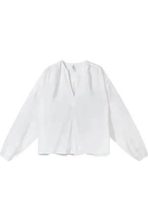 10 days Femme, Blouses et Chemises, Blanc, Taille: 38 FR Chemise Fluide Oversize avec Manches Cloche
